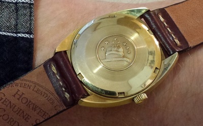 Omega C-style Constellation 18k gold -- now resides with my brother Ma Rong, in Shijiazhuang, China. 9/23. 